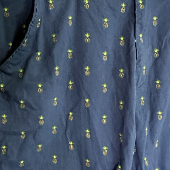 Plugg Men’s Blue Shorts with Pineapples, Size 46 - Picture 3 of 6
